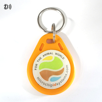 Porte-clés RFID programmable 13,56 MHz en ABS, puce MIFARE Ultralight EV1, gestion d'accès, porte-clés RFID en plastique
