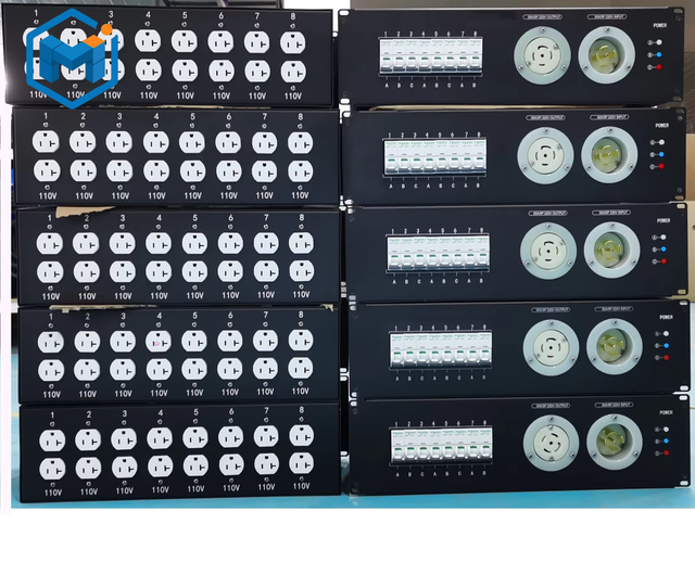 Twist Lock 30amp Inlet Distribution Rack Distro Panel Box Electrical Power Distribution