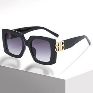 Lunettes soleil <span class=keywords><strong>femelle</strong></span> nuovo design double B gold acetato style custom designer fashion 2023 occhiali da sole donna luxury brand - Product Image 1