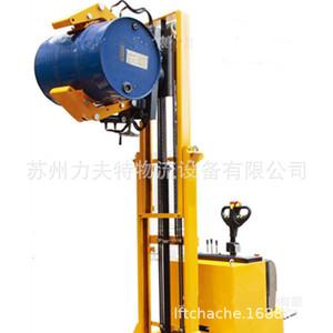 Carretilla Eléctrica para Voltear Bidones de Aceite de 200L, Recargable, de Acero, Industrial, con Cuatro Ruedas Móviles - Product Image 3