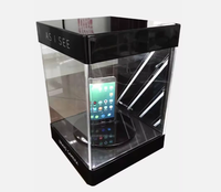 Présentoir de téléphone portable en acrylique transparent-Support de téléphone portable rotatif pour exposition