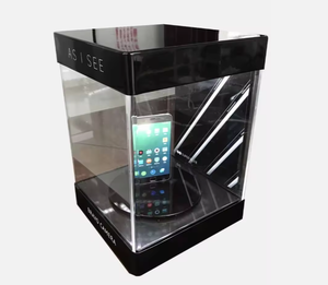 Trong suốt Acrylic điện thoại di động hiển thị rack-xoay ủng hộ điện thoại di động đứng cho triển lãm - Product Image 2