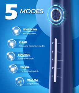 Brosse à dents électrique étanche de qualité supérieure pour un nettoyage en profondeur, personnalisable, nouvelle, fabriquée en Chine, avec poils en nylon moyens, idéale pour les voyages et l'usage domestique, parfaite comme cadeau. - Product Image 4