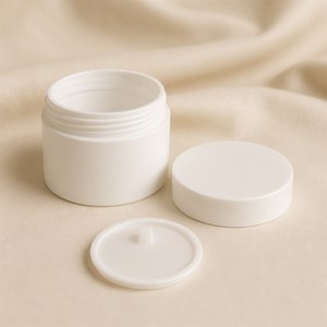 Tarro para Cremas Hidratantes, Envase para Productos de Cuidado de la Piel en Blanco y Negro, Tarro Cosmético Rosa de 30g de Polipropileno - Product Image 4