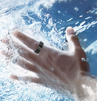 Anneaux intelligents ultra-fins étanches IPX8 avec écran tactile NFC et suivi de la santé, bijoux connectés