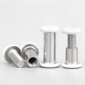 Hoge Kwaliteit Roestvrij Staal Platte Ronde Kop Zeskant Meubels Connector Bouten Schroeven En Mouw Vat Spalk Moer Wit Gelakt - Product Image 5