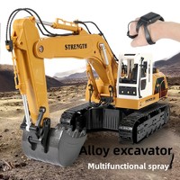 Jouet Excavatrice Géante en Alliage avec Musique, Jet de Lumière et Projection, Détection de Geste, Électrique, pour 14 Ans et Plus