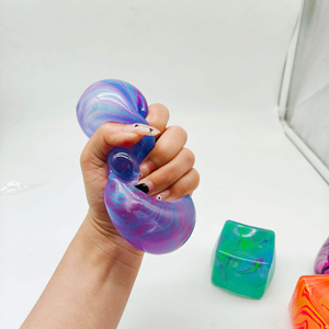 Juguetes sensoriales CS para aliviar el estrés, juguetes blandos y apretujables, cubos de hielo coloridos y divertidos, bolas antiestrés. - Product Image 3