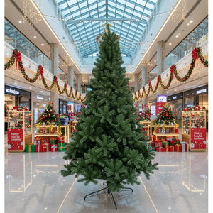 Albero di Natale Artificiale di Qualità in PVC da 210cm dalla Fabbrica di Yiwu Ecologico Dimensioni Personalizzate da 30cm a 300cm Uso Domestico OEM ODM Natale - Product Image 1