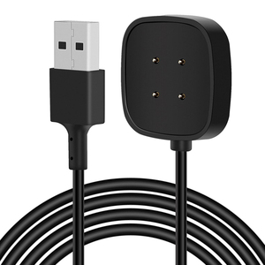 Câble de charge USB magnétique de remplacement noir de 1 m (3,3 pieds) de long pour <span class=keywords><strong>Fitbit</strong></span> <span class=keywords><strong>Sense</strong></span> <span class=keywords><strong>Sense</strong></span> <span class=keywords><strong>2</strong></span> Versa 3 Versa 4 - Product Image 1