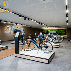 <span class=keywords><strong>E</strong></span> xe đạp cửa hàng thiết kế hiển thị lịch thi đấu hiện đại MDF kim loại xe đạp hiển thị đứng - Product Image 1