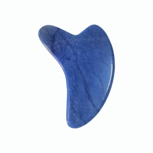Blue Aventurine Dolphin Face Sculpting Massager Anti-Aging Natural Stone Gua Sha Board for Skin Firming - Product Image 2