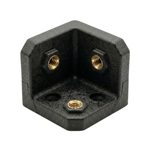 Black <b>Plastic</b> Automotive Corner <b>Bracket</b> <b>Plastic</b> Injection Molding <b>Plastic</b> Auto Fastening Support <b>Bracket</b> - Product Image 1