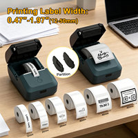 Imprimante thermique de poche mini portable fournie par l'usine, imprimante de reçus mobile sans fil ESC/POS, imprimante d'étiquettes couleur, impression pratique