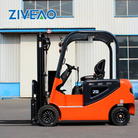 Chariot élévateur compact ZIVEAO Chine 2 tonnes CE, alimenté par batterie au plomb, idéal pour le levage de matériaux - Prix compétitif