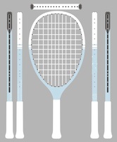TYPTI Ensemble de raquettes en fibre de carbone T700 de haute qualité avec cordes en nylon, comprenant 1 raquette
