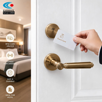 Cerradura Inteligente para Puerta de Hotel, Sin Contacto, de Aleación de Zinc |   Diseño Ignífugo de Tipo Dividido |   Compatible con puertas de madera |   Estándar ANSI