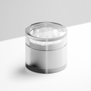 Pot en plastique acrylique transparent à double paroi épais avec couvercle pour cosmétiques, contenances 10g, 30g, 50g, pour crème visage et soins de la peau. - Product Image 2
