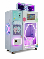Machine à Barbe à Papa Lechuang avec Emplacement pour Pièces de Monnaie, Alimentation 110/220V, Jeu de Sport et d'Action pour Usage Commercial