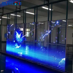 Super HD Shopping Mall Indoor Glass Decoration Window Wall Transparent Led Display