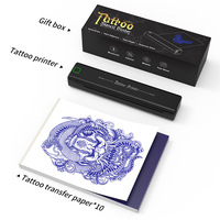 NEWYES Printer Stencil Tato Portabel Tanpa Tinta Ukuran A4 Berkualitas Tinggi, Mesin Fotokopi Tato Sementara Termal