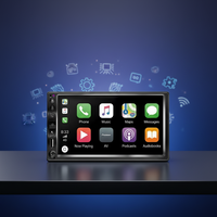 Reproductor MP5 Inalámbrico Universal de 7 Pulgadas para Automóvil, Pantalla Táctil IPS, Radio para Auto con AUX TF