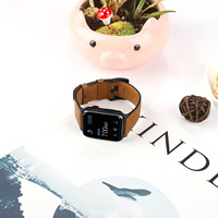 Bracelet de montre en cuir véritable HMJ 38 40 41 42 44 45 46 49 mm pour Apple Iwatch Ultra, bracelet de luxe pour homme en cuir suédé