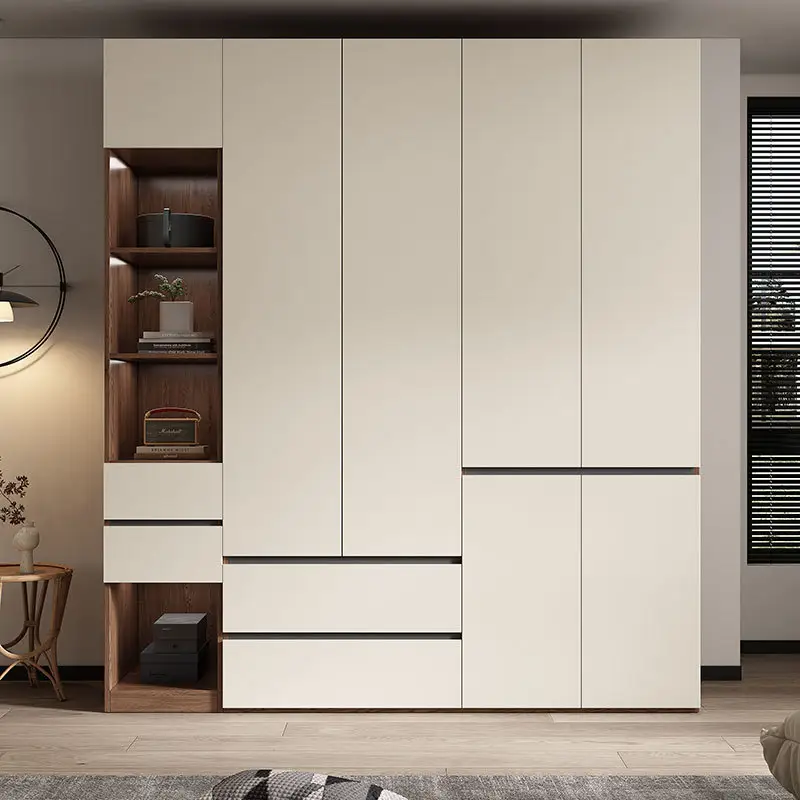 Простой гардероб, современный домашний шкаф для спальни, шкаф из массива дерева, белый шкаф для ванной, настенный шкаф для кухни