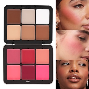 Palette de maquillage 12 couleurs ultra pigmentée : surligneur, contouring, blush <span class=keywords><strong>crème</strong></span> longue tenue au fini naturel, tout-en-un - Product Image 3