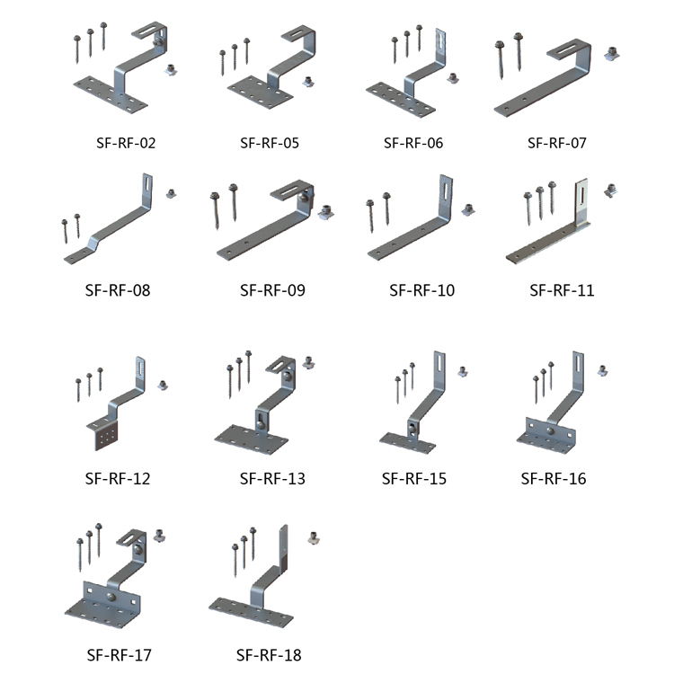 Metal Flat Sus Standing Panel Mounting Bracket Hardware Roof Hooks Sus304 Stainless Steel Tile Hook Solar For Solar Panel