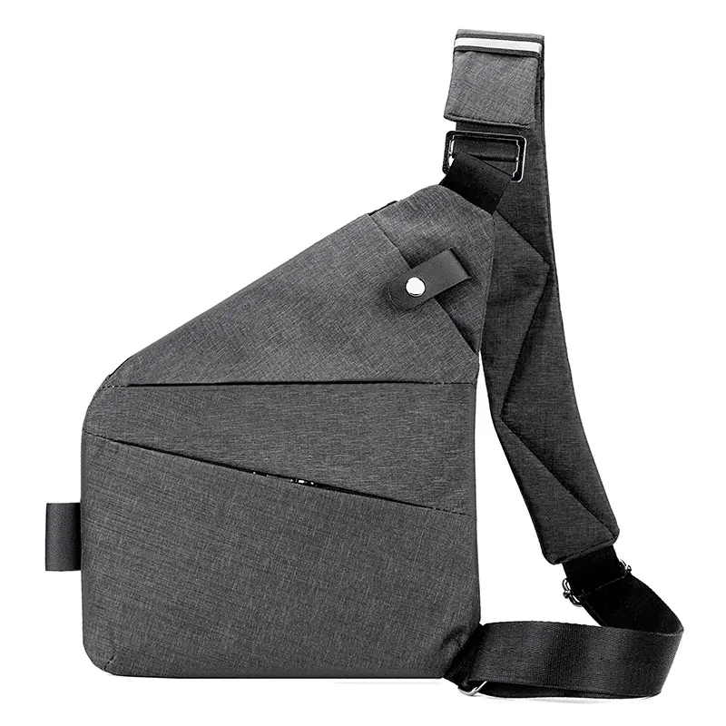 Sac de poitrine pour hommes Nouveau sac à bandoulière de mode en gros Sac à bandoulière portable de grande capacité à plusieurs couches