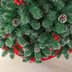 ต้นซากุระประดิษฐ์คุณภาพสูง ดีไซน์ทันสมัย ผลิตจากพีวีซีทั้งต้น พร้อมผลเบอร์รี่สีแดงและลูกสน เหมาะสำหรับใช้ภายใน/ภายนอกอาคาร ปรับแต่งได้ - Product Image 5