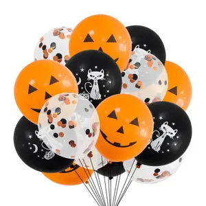 12 дюймов Хэллоуин Шар утолщенная латексная Тыква Человек-паук печать бумажный фонарь, воздушный шар украшения