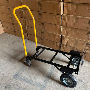 Ht1510 Hoogwaardige Duurzame Metalen Zak Truck Hand <span class=keywords><strong>Trolley</strong></span> Vierwielplatform Oem Aanpasbaar Veelzijdig Algemeen Gebruik - Product Image 6