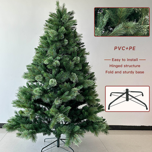 Nhà Máy Bán buôn 5-10ft PE PVC nhân tạo Cây giáng sinh với <span class=keywords><strong>Pine</strong></span> cones cho giáng sinh trang trí nội thất - Product Image 6