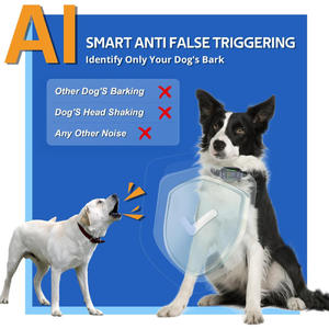 Collar de control de ladridos para perros, impermeable, con modo de entrenamiento por descarga eléctrica, 1 año de duración de la batería. - Product Image 2