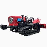 Tracteur agricole à chenilles diesel 80 CV robuste avec chargeur frontal et moteur