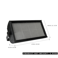 SHEHS 200W RGB LED Strobe Light DMX512 24CH Brightness Flash Strobe for Concert Disco Club Party