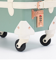 Valise vintage rétro classique Eastshine avec roues pivotantes, disponible en stock, personnalisable en usine