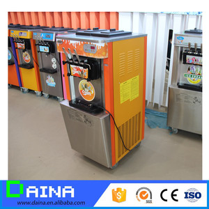 Nuevo tipo de máquina económica de helados de servicio suave, comercial, de 3 sabores, tipo de mesa y de pie, para hacer helados a la venta - Product Image 5