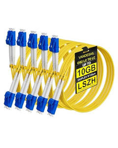 OEM ODM 5er-Pack LC zu LC Glasfaser-Patchkabel 2M 6FT Einzeln Getestet OS2 Singlemode 9/125 µm Duplex UPC SMF Jumper LSZH-Ummantelung - Product Image 2