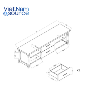 Ensemble luxueux de meubles d'hôtel. Bois Premium. Canapé-cadre de lit-commode-bibliothèque. Usine directe. - Product Image 3