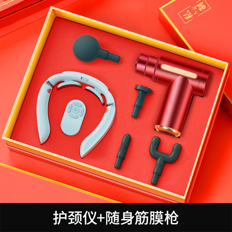 Spinal support device/portable fascia gun