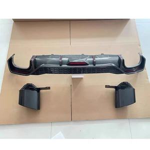 Adatto per <span class=keywords><strong>Audi</strong></span> RS3 RS4 RS5 RS6 RS7 Spoiler Posteriore Kit Carrozzeria in Fibra di Carbonio Secca Universale Labbro Paraurti Posteriore Diffusore Posteriore - Product Image 6