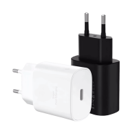 Harga pabrik kualitas baik 25W pengisi daya ponsel bersertifikat cepat pengisian USB pengisi daya dinding tipe-c