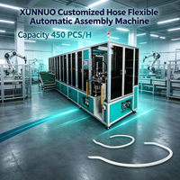 Machine d'assemblage et de test automatique de flexibles personnalisés XUNNUO, contrôle par moteur PLC, garantie 1 an
