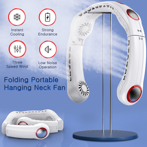 Neck <b>Fan</b> 5000mAh Rechargeable Neck <b>Fan</b> <b>Portable</b> <b>Fan</b> Air Conditioner USB Mini <b>Fans</b> ventilador recargable ventilateur - Product Image 2