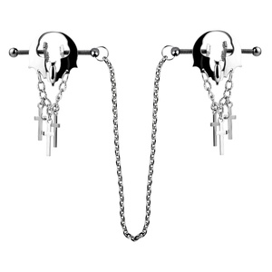 QKKQ Bat Dance Nipple <b>Clamps</b> 304 Stainless Steel <b>Clips</b> Wearable Nipple <b>Clamps</b> with Steel Chain Breast Bondage Sex Toys for Women - Product Image 6
