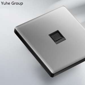 Port universel pour ordinateur, adaptateur de module RJ45, panneau en verre, prise d'interface CAT5E, câble Ethernet + prise murale TV - Product Image 2