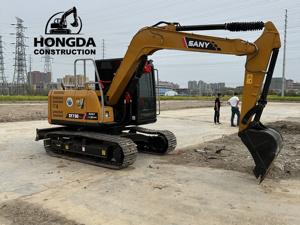 Buen estado 7,5 toneladas Mini China usado Sany Sy 75 75c Sy75c Pro excavadora sobre orugas para la venta - Product Image 3